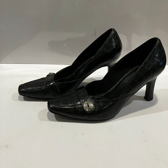 Naturalizer Women's Shoes Heels Pumps Black Leather Size 9 EUC - Picture 4 of 9